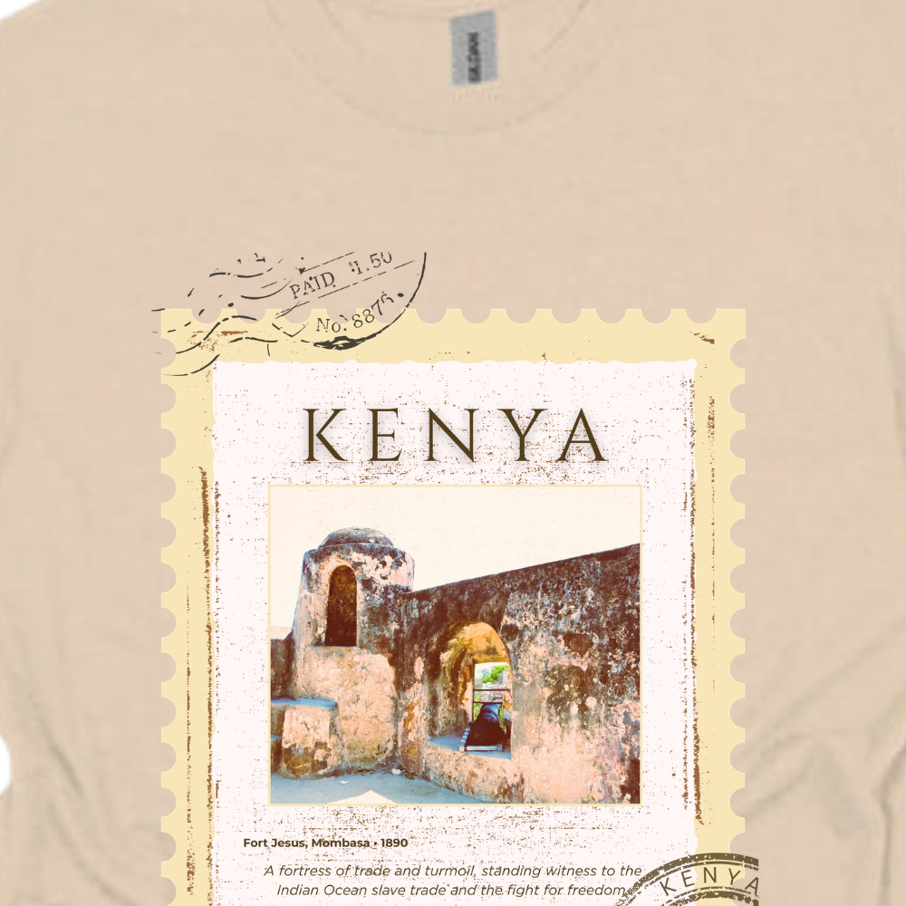 Pwani Heritage Stamp Tee - Fort Jesus, Mombasa